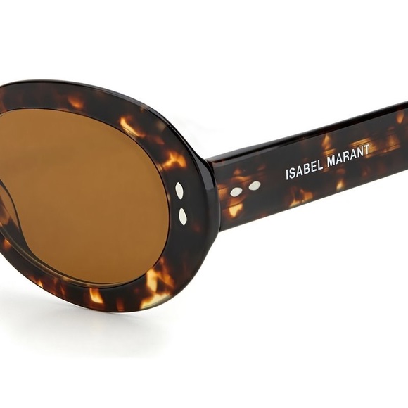 ISABEL MARANT HAVANA OVAL UNISEX SUNGLASSES IM 0003/N/S - Picture 2 of 3